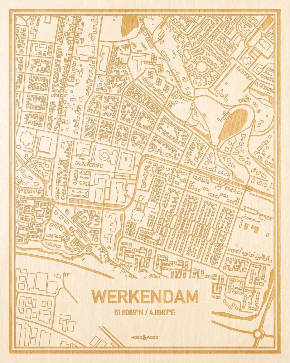 Plattegrond Werkendam Centrum – Hood&Wood, Werkendam, Netherlands, Ss Werkendam, Werkendam Centrum