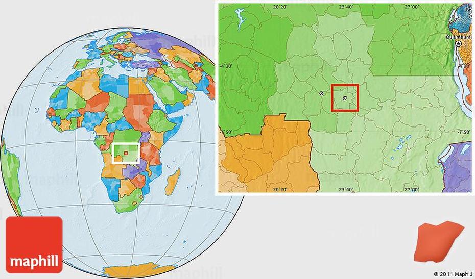 Political Location Map Of Mbuji-Mayi, Mbuji-Mayi, Congo (Kinshasa), Congo Diamonds, Tshikapa Congo