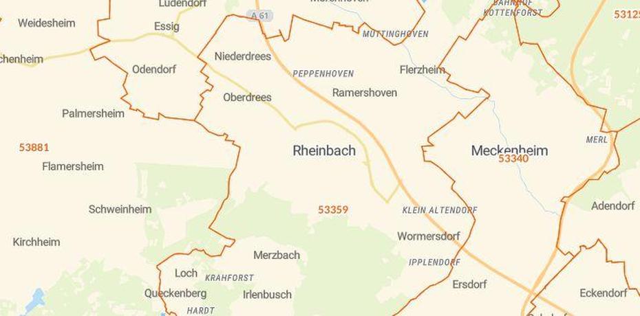 Postleitzahl Rheinbach, Rheinbach, Germany, Goeppingen Germany, Baden Wurttemberg Germany  Europe