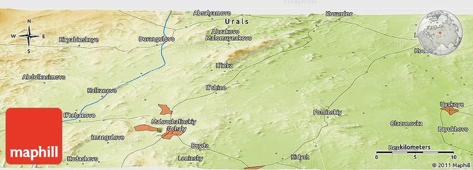 Russia States, Russia  With Countries, Uchaly, Uchaly, Russia