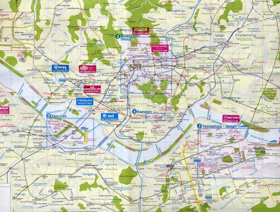 Seoul City Map – Seoul Korea  Mappery, Seoul, South Korea, Old Korea, South Korea Major Cities