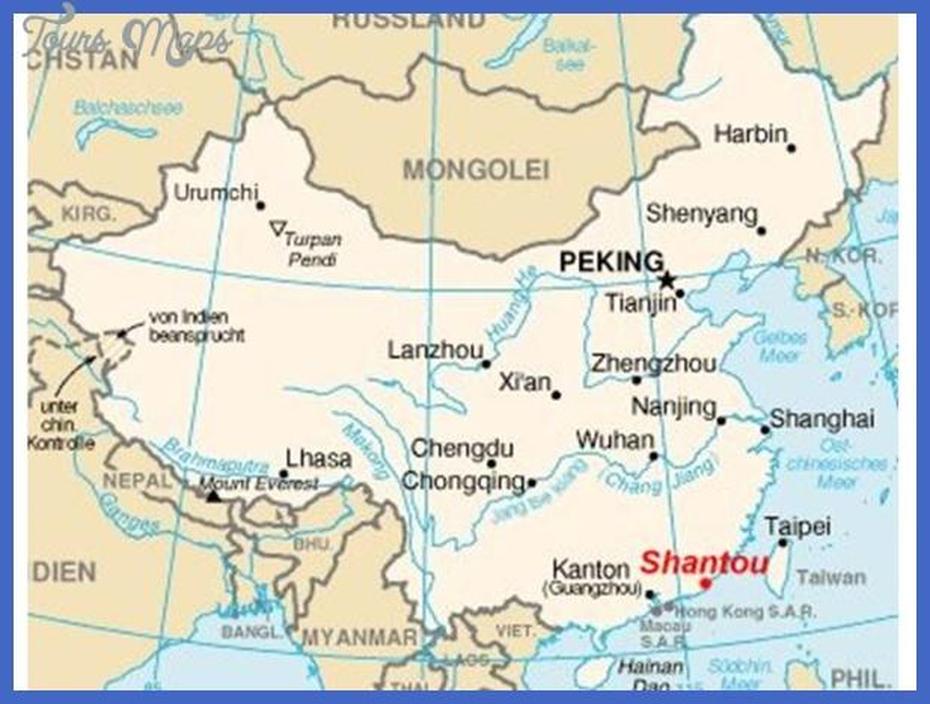 Shantou Map – Toursmaps, Shantou, China, Fujian China, Zhanjiang China