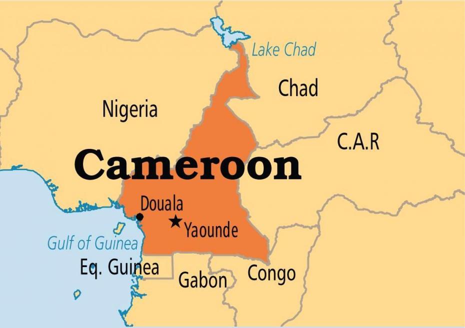 Yaounde Kamerun Karte – Karte Von Yaounde, Kamerun (Mitte Afrika – Afrika), Ngaoundal, Cameroon, Cameroon Mountain, Cameroon Capital