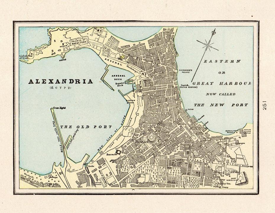 1894 Antique Alexandria Egypt Map George Cram Atlas Map Of – Etsy …, Alexandria, Egypt, Modern Alexandria Egypt, Of Alexandra