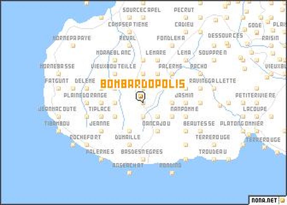 Bombardopolis (Haiti) Map – Nona, Bombardopolis, Haiti, Cap-Haitien Haiti, Nord Ouest  Haïti