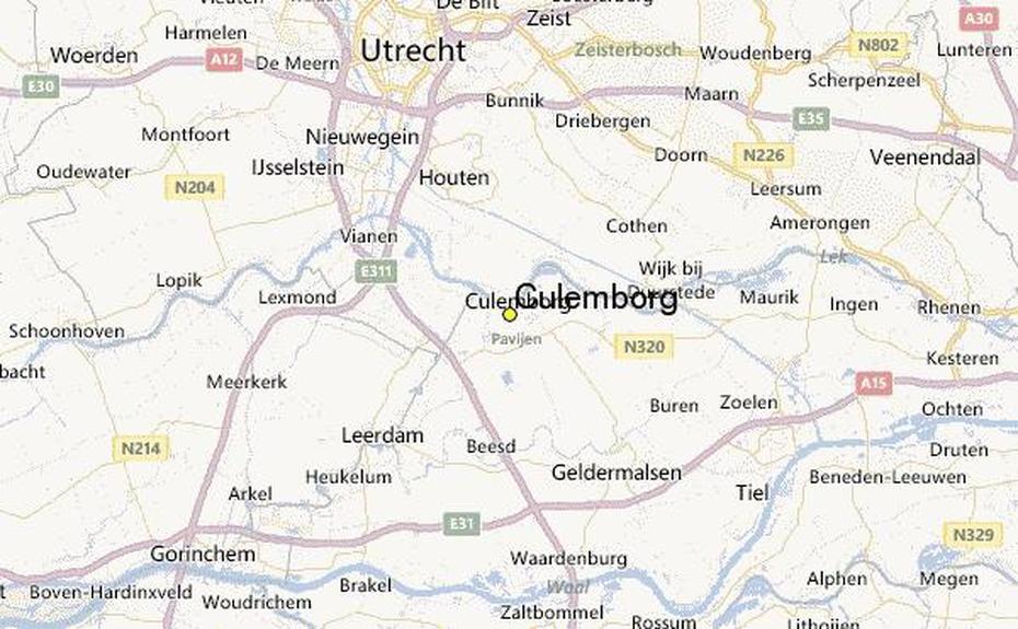 Culemborg Kaart, Gemeente Culemborg, Station Record, Culemborg, Netherlands