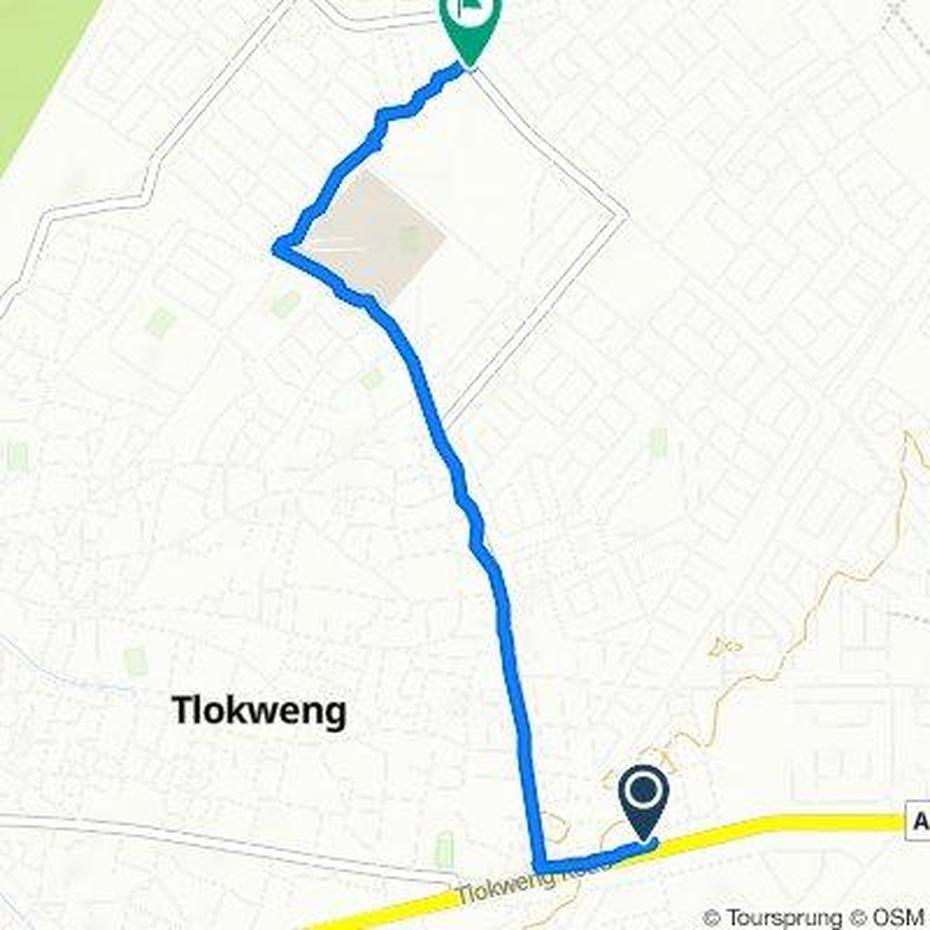 Cycling Routes And Bike Maps In And Around Botswana | Bikemap – Your …, Tlokweng, Botswana, Botswana Topography, Gaborone Location