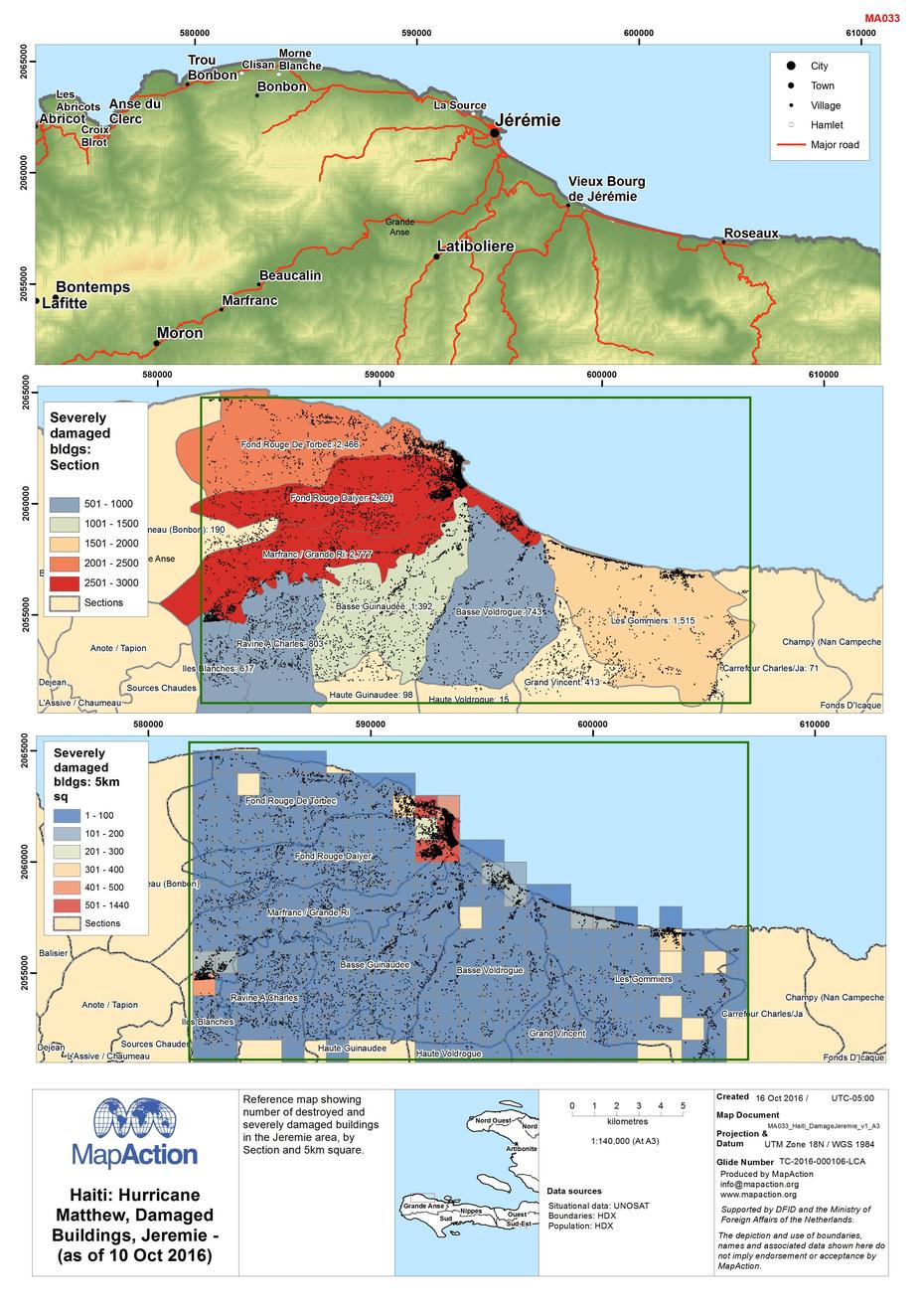 Haiti: Hurricane Matthew, Damaged Buildings, Jeremie – (As Of 10 Oct …, Jérémie, Haiti, Haiti Nature, Cap-Haitien Haiti