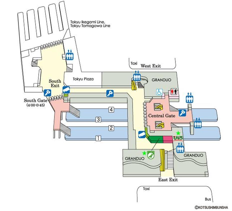 Jr-East:Guide Maps For Major Stations (Kamata Station), Kamata, Japan, Tokyo Train Station  English, Natsumi Kamata Images