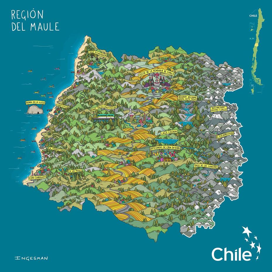 Laguna Del Maule, Region Del Maule, Del Maule, Maule, Chile