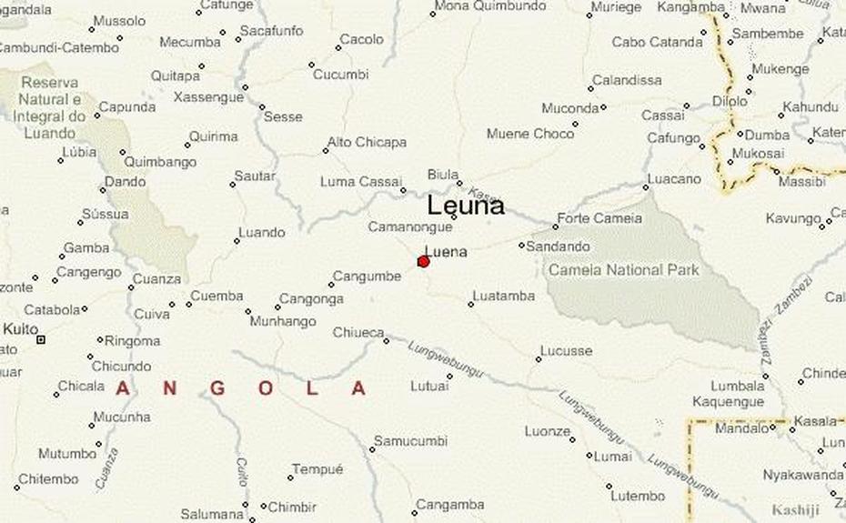 Luena Angola Map, Luena, Angola, Moxico Angola, Angola Cities