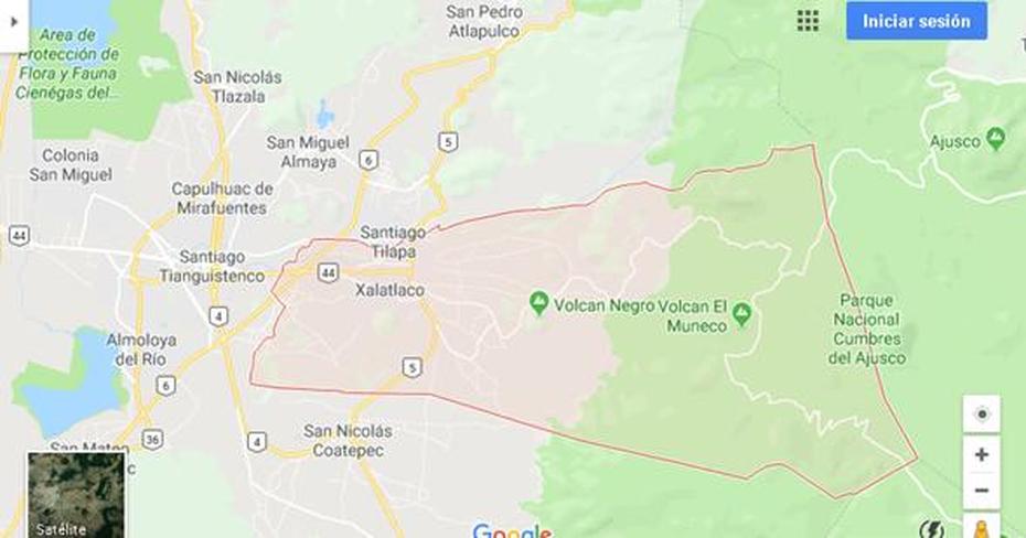 Mapas De Xalatlaco 2018., Xalatlaco, Mexico, Detailed  Mexico, Mexico Road