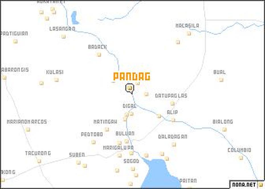 Pandag (Philippines) Map – Nona, Pandag, Philippines, Philippines City, Philippines  Cities