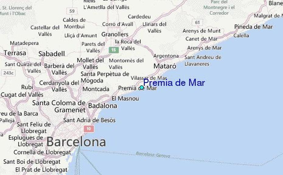 Premia De Mar Tide Station Location Guide, Premiá De Mar, Spain, Malgrat De Mar, Of Lloret De Mar