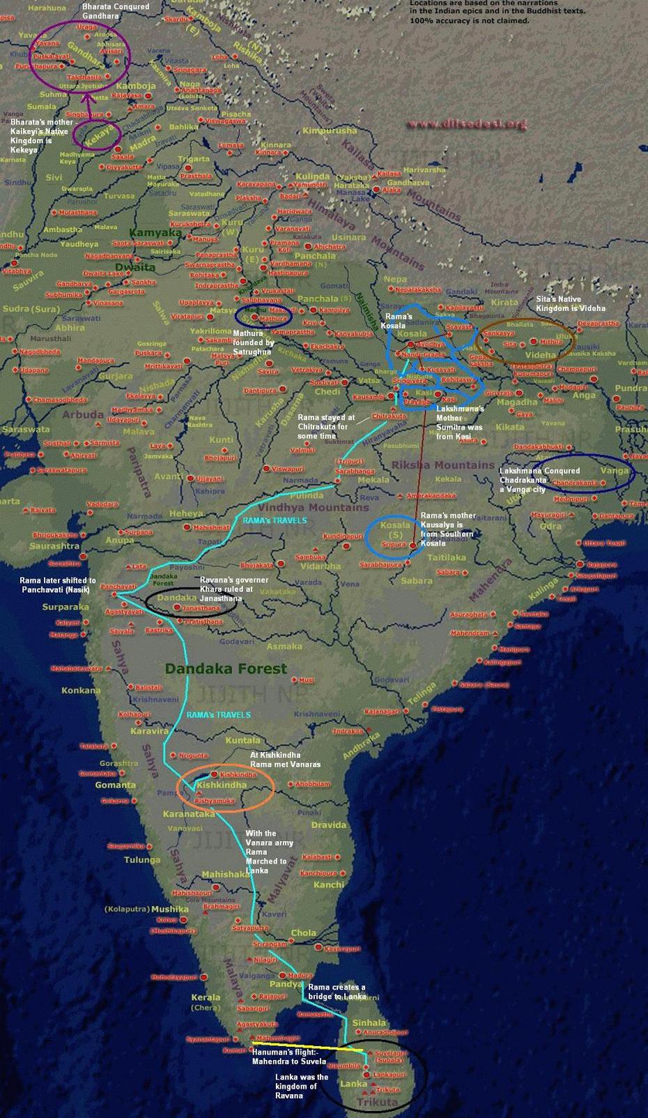 Puputupu: Map Of India During Ramayana Era, Rāmanayyapeta, India, India  Graphic, Goa