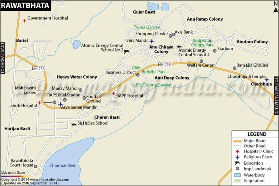 Rawatbhata City Map, Rāwatbhāta, India, Dnd Battle  Grids, Rawatbhata Nuclear  Power Plant