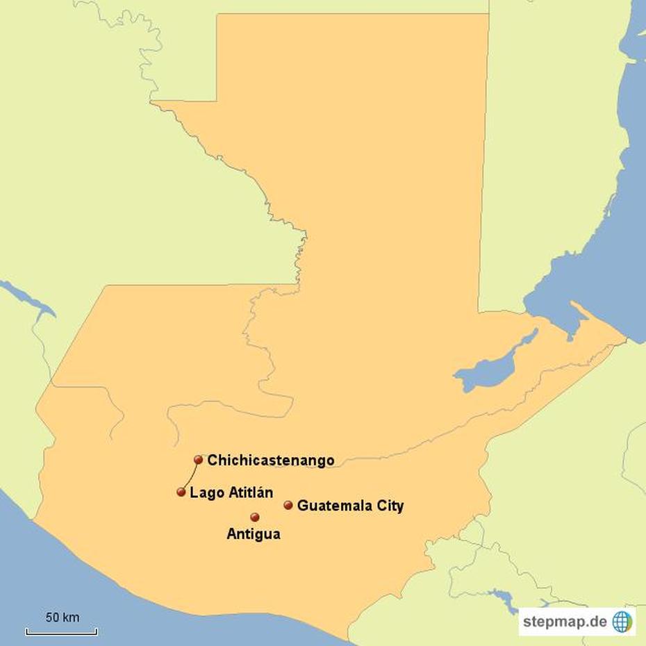 Stepmap – Guatemala Chichi – Landkarte Fur Sudamerika, Chiché, Guatemala, Les Pois  Chiches, Chinches  Insectos