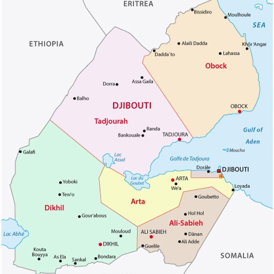 Djibouti Maps & Facts – World Atlas, Djibouti, Djibouti, Djibouti Political, Djibouti Physical