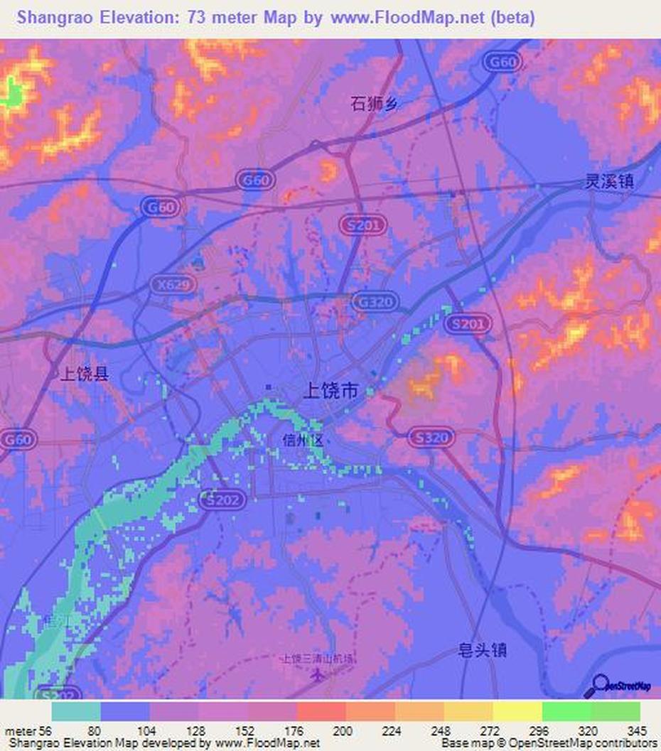 Elevation Of Shangrao,China Elevation Map, Topography, Contour, Shangrao, China, Shicheng China, Jiangxi  Mountain