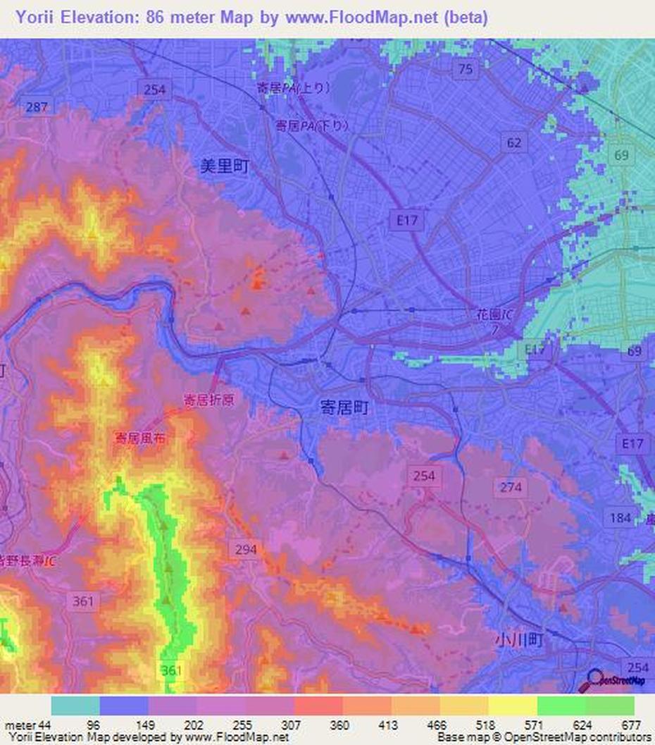 Elevation Of Yorii,Japan Elevation Map, Topography, Contour, Yorii, Japan, Japan  Art, Japan  For Kids