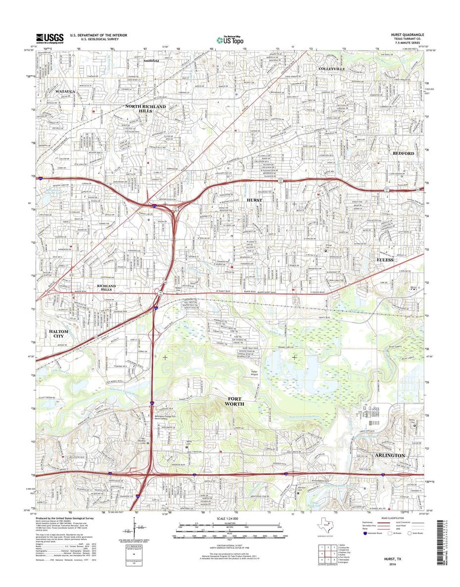 Lubbock, Lufkin, Texas Usgs, Hurst, United States