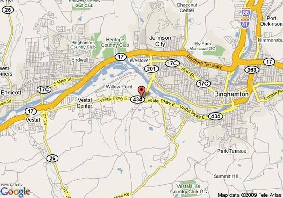 Map Of Howard Johnson Vestal, Vestal, Vestal, United States, Vestal Ny County, Latham New York