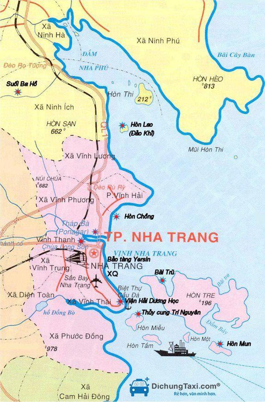 Map Of Nha Trang, Nha Trang, Vietnam, Nha Trang Hotel, Khanh Hoa Vietnam