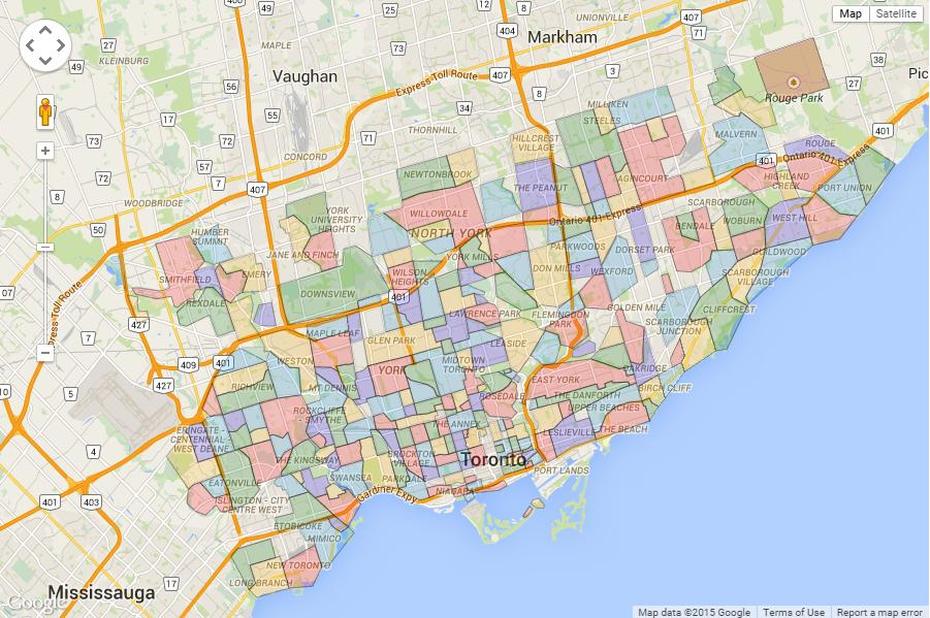Maps Of Toronto Ontario, Canada – Free Printable Maps, Toronto, Canada, Street  Of Toronto, Downtown Toronto City