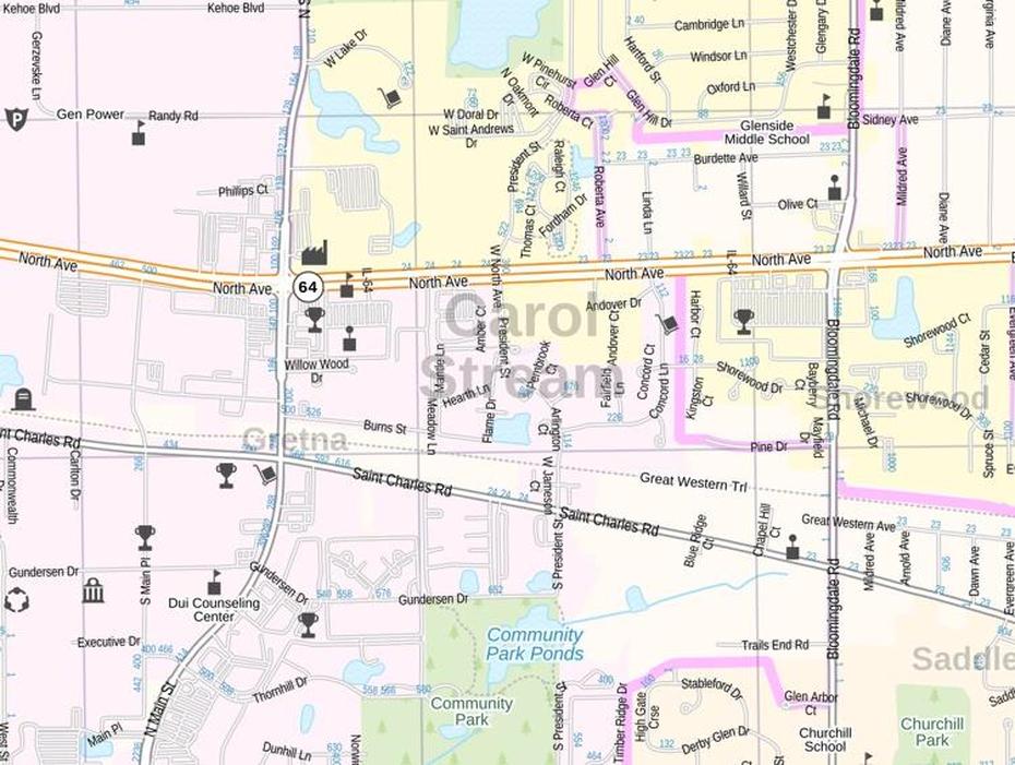 Melrose Park Il, Carol Stream Zoning, Illinois, Carol Stream, United States