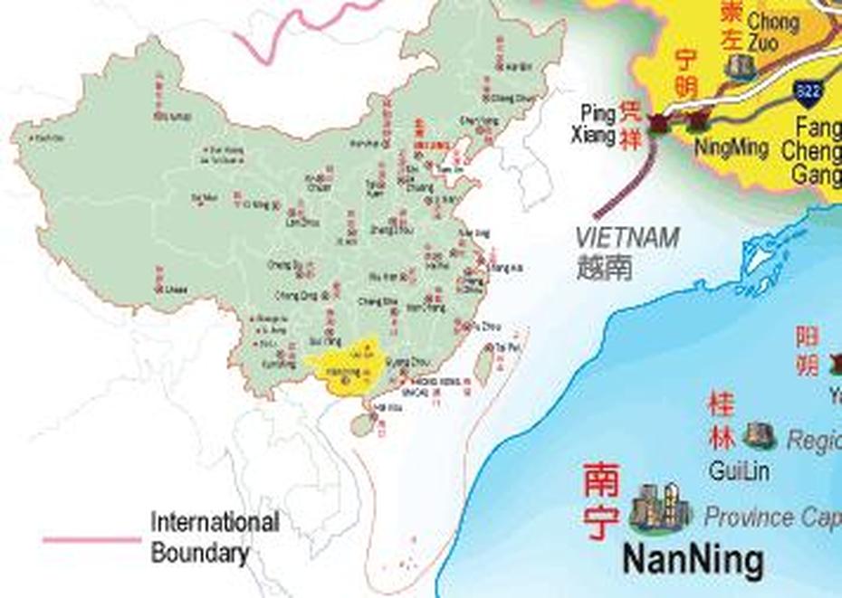 Nanning Map – Toursmaps, Nanning, China, Ningxia China, Nanjing