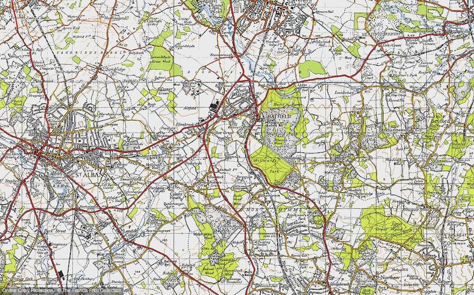 Old Maps Of Hatfield, Hertfordshire – Francis Frith, Hatfield, United Kingdom, Hatfield House Uk, Hatfield House Old Palace