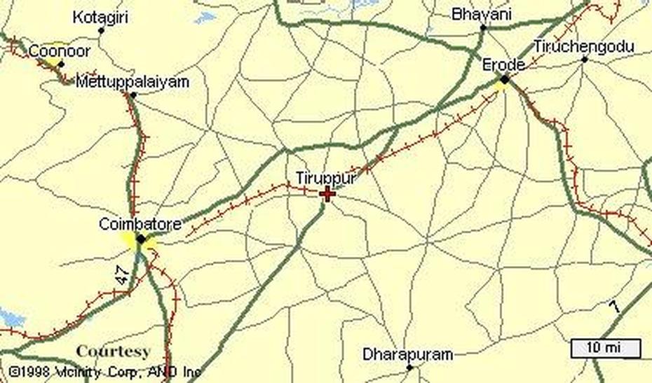 Tirupur City Map – Tirupur City Guide, Tiruppūr, India, Villupuram, Akola