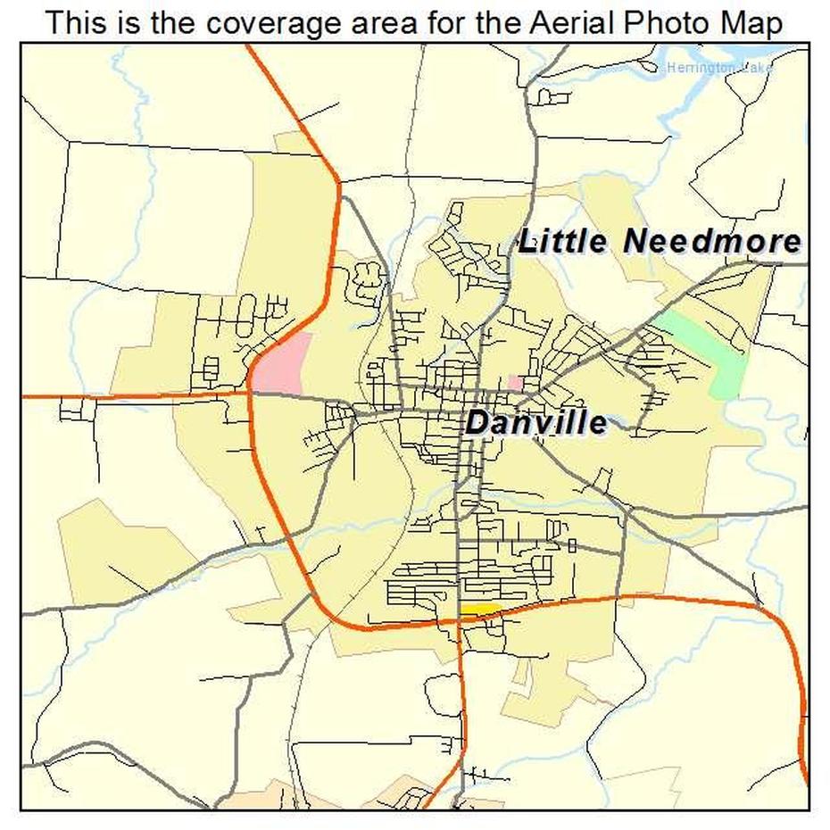 Aerial Photography Map Of Danville, Ky Kentucky, Danville, United States, Danville Pa, Danville Va