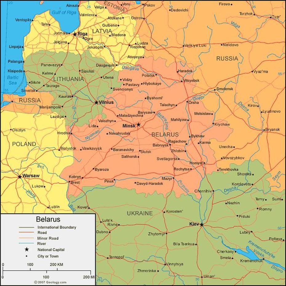 Belarus Map – Travelsfinders, Byaroza, Belarus, Minsk Russia, Detailed  Of Belarus