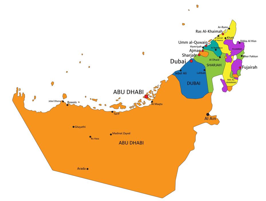 Emirates Country, United Arab Emirates  Of Seven, Facts, Kalbā, United Arab Emirates