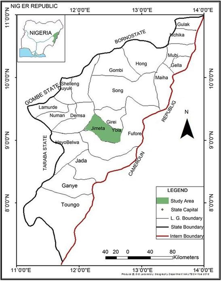 Estimation Of Land Surface Temperature Of Yola, North Eastern Nigeria …, Yola, Nigeria, Jalingo Nigeria, Oduduwa  Republic