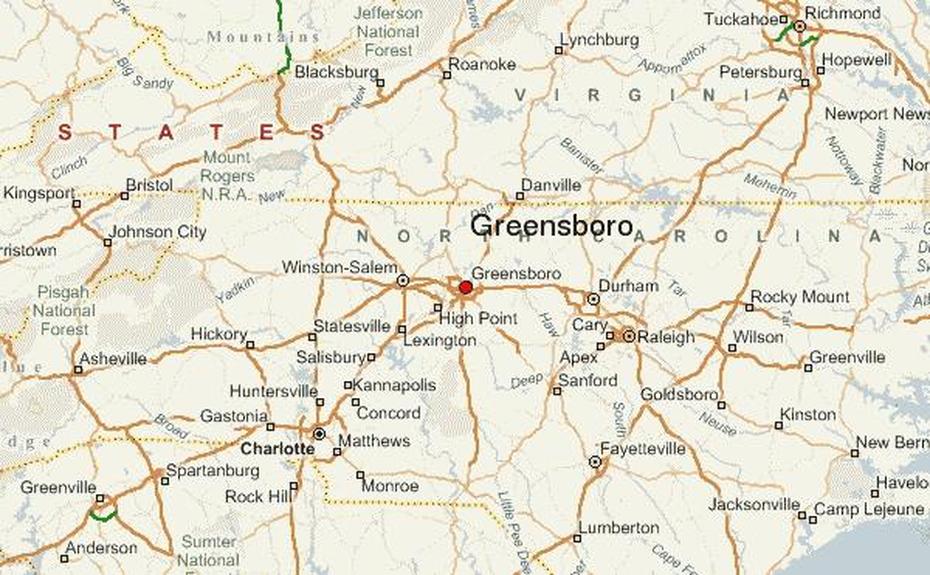 Guia Urbano De Greensboro, Greensboro, United States, North Carolina Topographic, Brunswick Ga