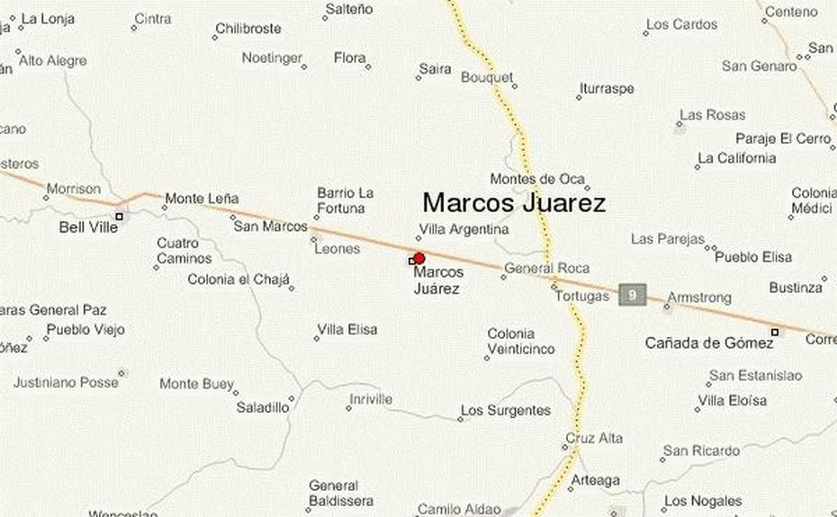 Guia Urbano De Marcos Juarez, Marcos Juárez, Argentina, A De  Juarez, Juarez