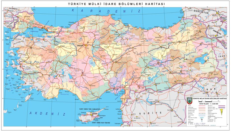 High Resolution Detailed Administrative And Road Map Of Turkey. Turkey …, Ardeşen, Turkey, Ancient Turkey, Turkey In Europe