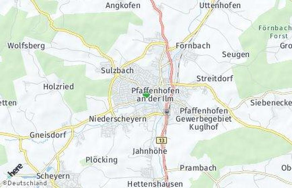 Kreis Pfaffenhofen An Der Ilm  Liste Aller Orte Mit Plz, Pfaffenhofen, Germany, Pfaffenhofen An Der Roth, Ilmtalklinik Pfaffenhofen