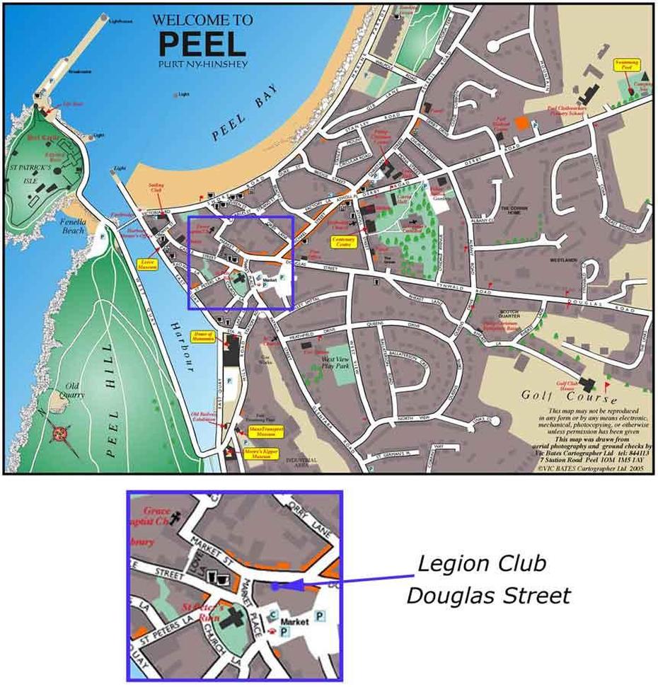 Map Of Douglas, Isle Of Man, Douglas, Isle Of Man, Ile De Man, Isle Of Man Race