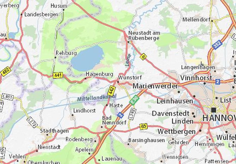 Map Of Wunstorf (Germany), Wunstorf, Germany, Kirchheim Teck Germany, Nurnberg Germany