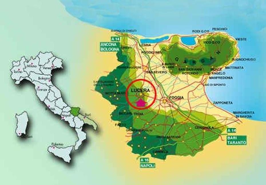 Mappa Di Lucera, Lucera, Italy, Foggia Italy History, Puglia Italy