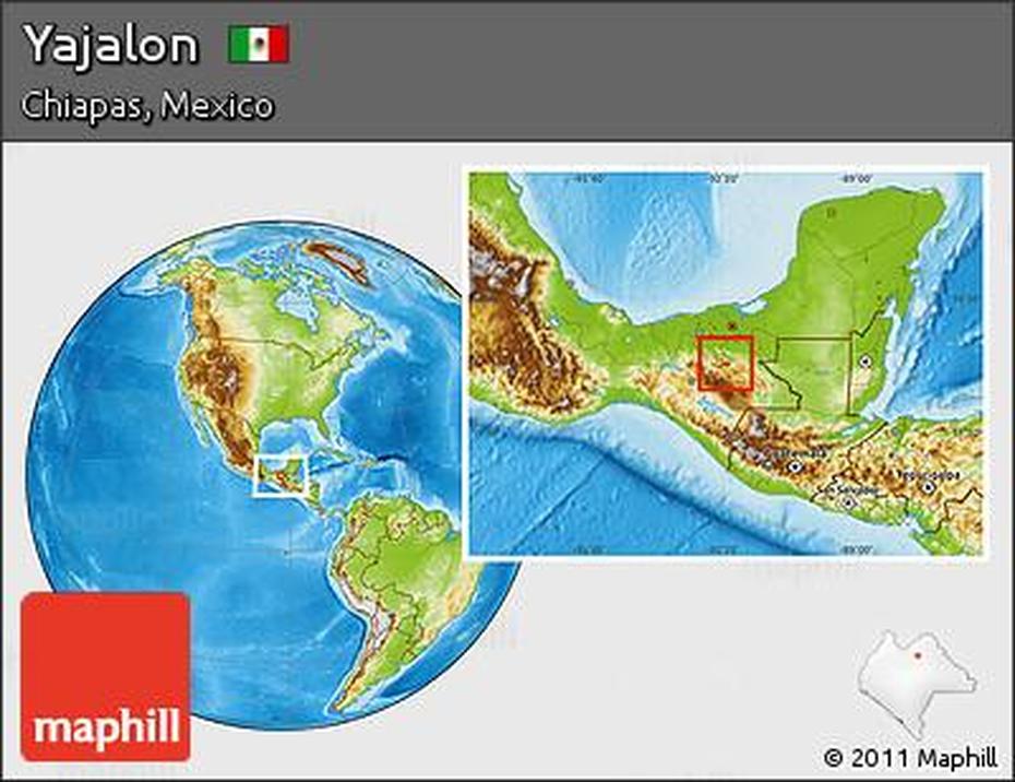 Mexico  With States, Mexico  Drawing, Yajalon, Yajalón, Mexico