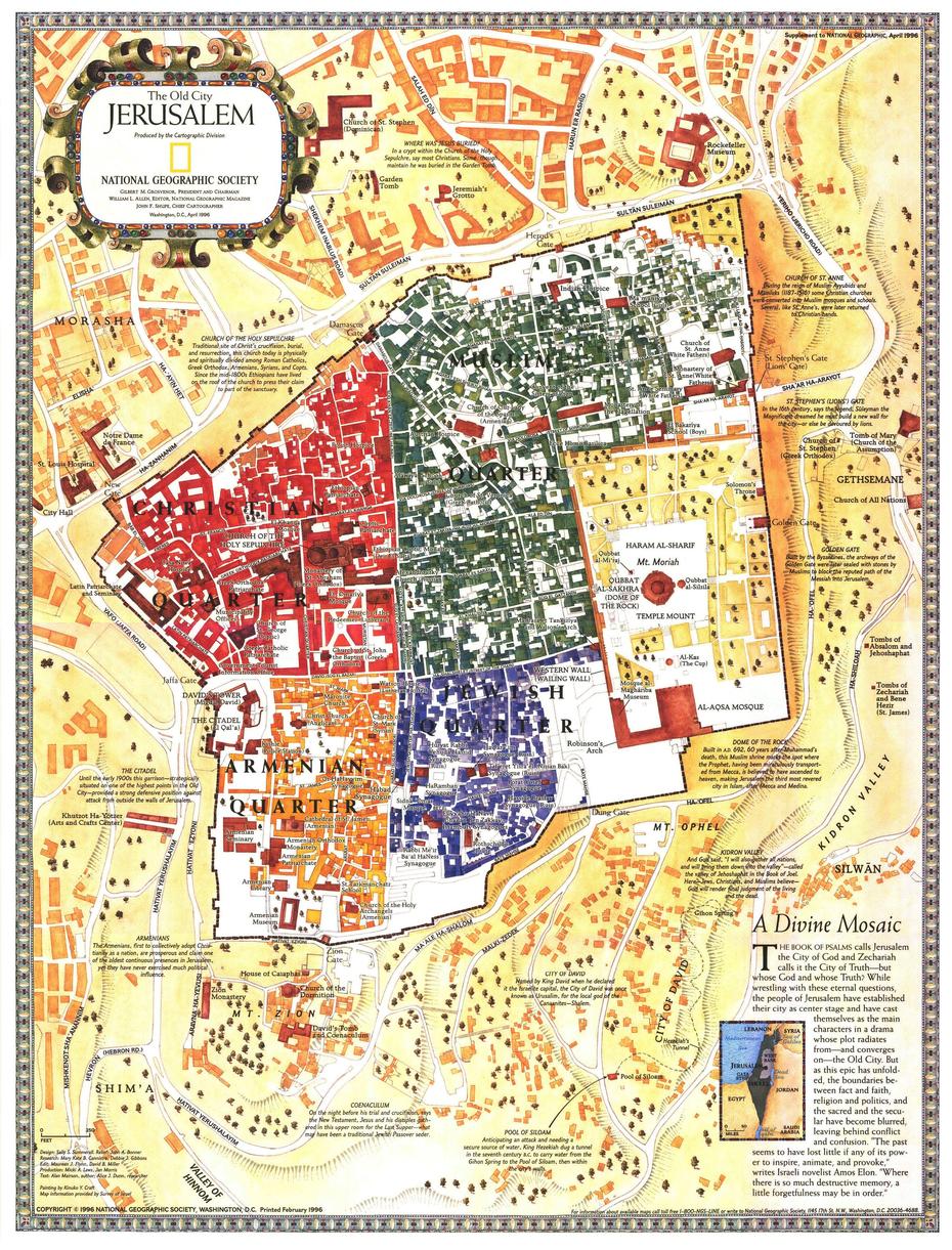 Old City Jerusalem Map | City Map Poster, Map Art Print, National …, Jerusalem, Israel, City Of Jerusalem, Eilat Israel