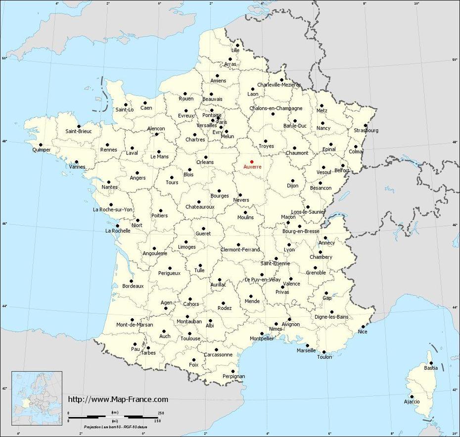 Road Map Auxerre : Maps Of Auxerre 89000, Auxerre, France, Bourgogne France, Verdun France