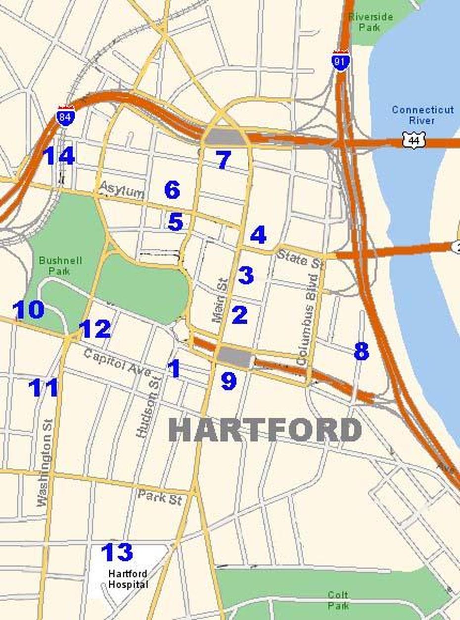 United States  Colored, United States Travel, , Hartford, United States