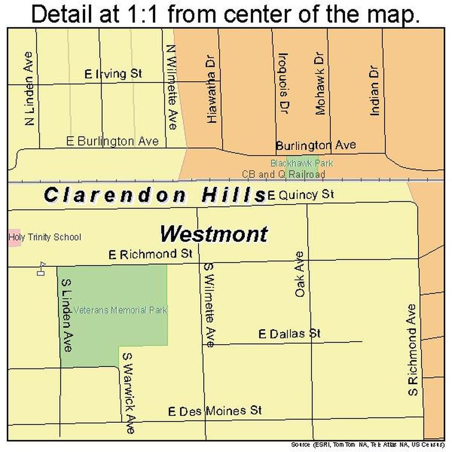 Westmont Illinois Street Map 1780645, Westmont, United States, Westmont Il, Westmont Illinois