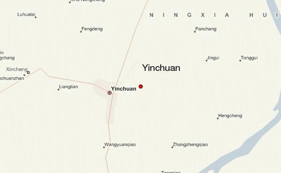 Yinchuan Location Guide, Yingyangcun, China, China  By Province, China  With Flag