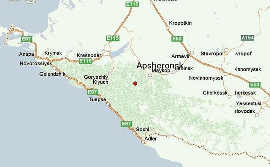 Apsheronsk Location Guide, Apsheronsk, Russia, Russia  With States, European Russia